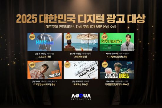 FSN "애드쿠아, '2025 대한민국 디지털 광고 대상'서 대상 포함 6관왕"