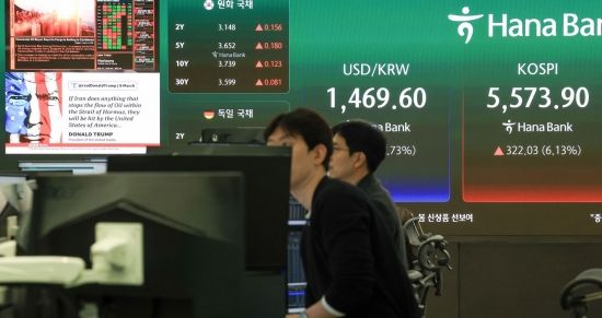 '전쟁 끝나나' 기대감에…코스피 5% 상승 마감