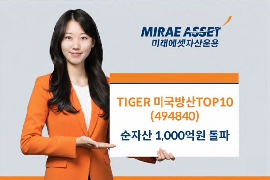 미래에셋운용 'TIGER 미국방산TOP10 ETF' 순자산 1000억원 돌파