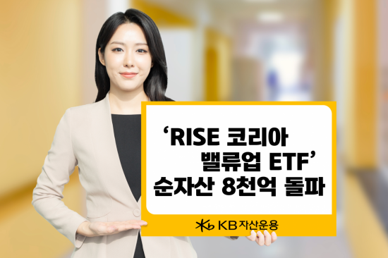 KB운용 'RISE 코리아밸류업' ETF, 순자산 8000억원 돌파
