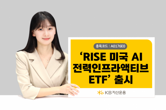 KB운용, 'RISE 미국AI전력인프라액티브' ETF 7일 상장