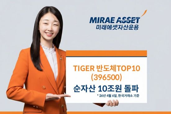 미래에셋운용 'TIGER 반도체TOP10' ETF, 순자산 10조원 돌파