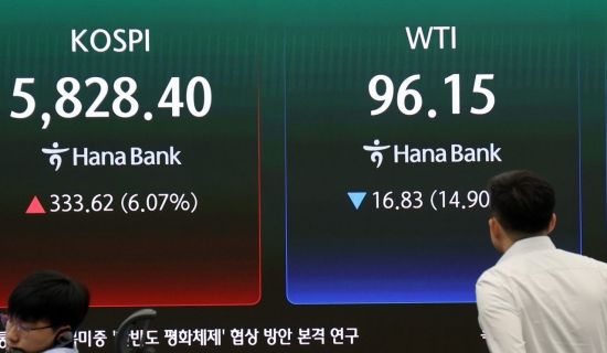 코스피, 5900선 회복…21만전자·100만닉스 '활활'