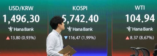 코스피 소폭 하락해 5800선 마감…코스닥은 올라 