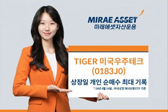 'TIGER 미국우주테크' ETF, 상장일 개인 순매수 패시브 中 '최대'