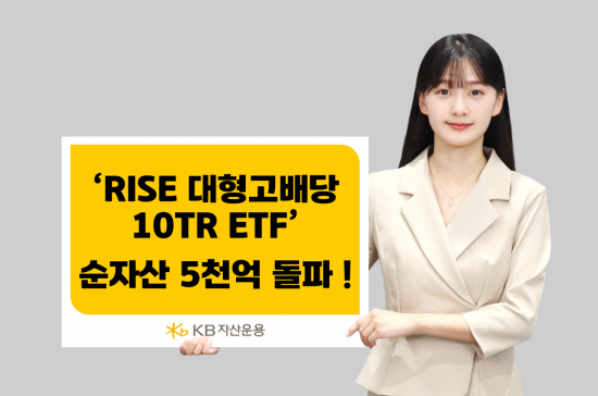 KB운용 'RISE 대형고배당10TR' ETF 순자산 5000억 돌파