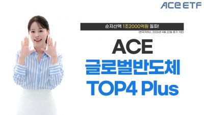 한투운용, 'ACE 글로벌반도체TOP4 Plus ETF' 순자산액 1조2천억 돌파