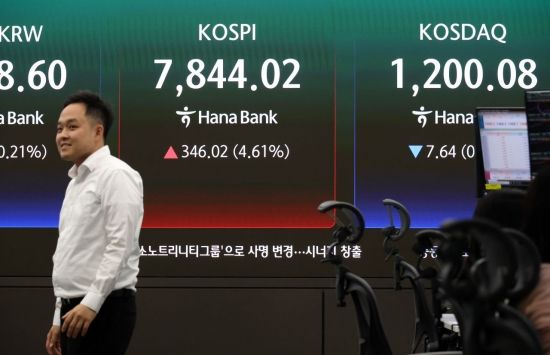 코스피, '삼전닉스' 업고 사상 첫 7800대로 마감