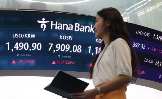코스피 강보합 출발…8000피 재도전