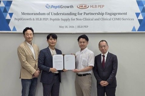 HLB펩, 日 펩티그로스와 차세대 기능성 펩타이드 CDMO 협력 확대