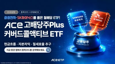 한투운용, ACE 고배당주Plus커버드콜액티브 ETF 신규 상장