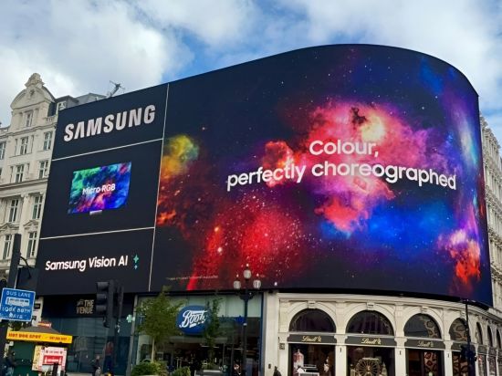 삼성전자, 글로벌 랜드마크서 마이크로 RGB TV 옥외광고