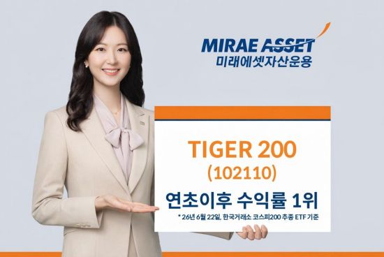 'TIGER 200', 코스피200 추종 ETF 중 올해 수익률 1위