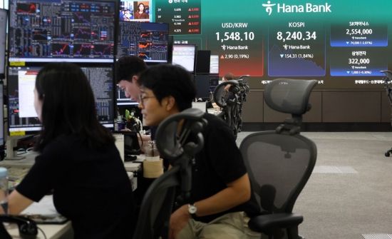 양시장 하락 전환…코스피 1%대 약세