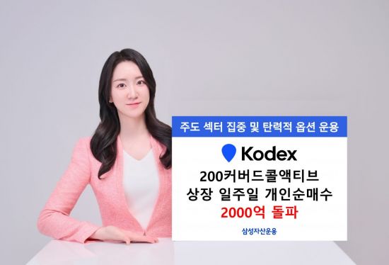 'KODEX 200커버드콜액티브' ETF, 상장 일주일만에 개인순매수 2000억원
