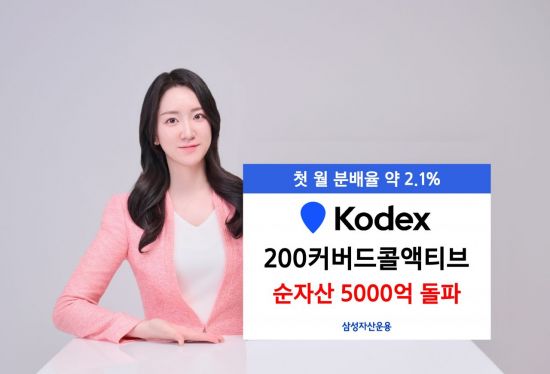'KODEX 200커버드콜액티브', 상장 1개월 만에 순자산 5000억원