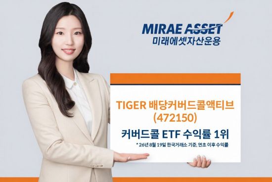 'TIGER 배당커버드콜액티브' ETF, 연초이후 수익률 커버드콜 中 1위