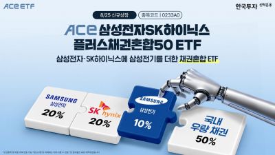한투운용, ACE 삼성전자SK하이닉스플러스채권혼합50 ETF 신규 상장