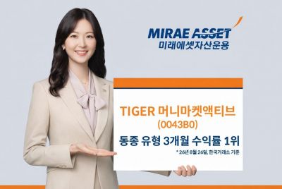 미래에셋운용, 'TIGER 머니마켓액티브' 머니마켓 ETF 수익률 1위