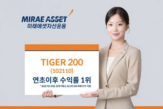 'TIGER 200', 코스피200 ETF 중 연초 이후 수익률 1위
