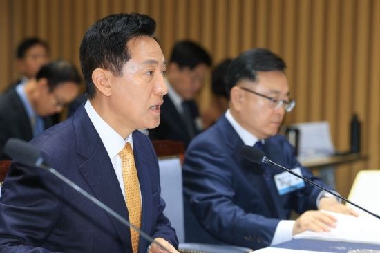 [2026국감]오세훈 "한강버스 공익제보자, 내부 갈등으로 나간 직원"