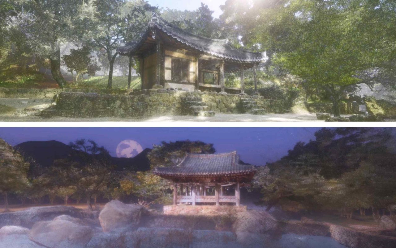 '인지제의(因地制宜), 자연에 의탁한 정원'에서는 산수가 수려한 곳에 사상이나 철학적 의미를 담아 자신만의 이상향을 구현한 별서 정원을 소개한다.