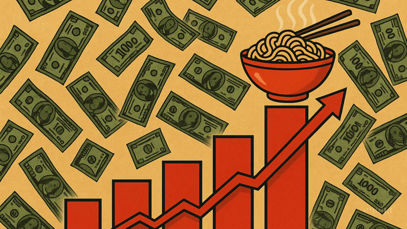 통계청이 집계한 생활물가지수를 보면, 라면 물가 상승률은 지난해 6월(-5.0%)부터 계엄 전인 11월( -0.6%)까지 6개월간 전년 동월 대비 마이너스를 기록하며 안정세를 보였다.