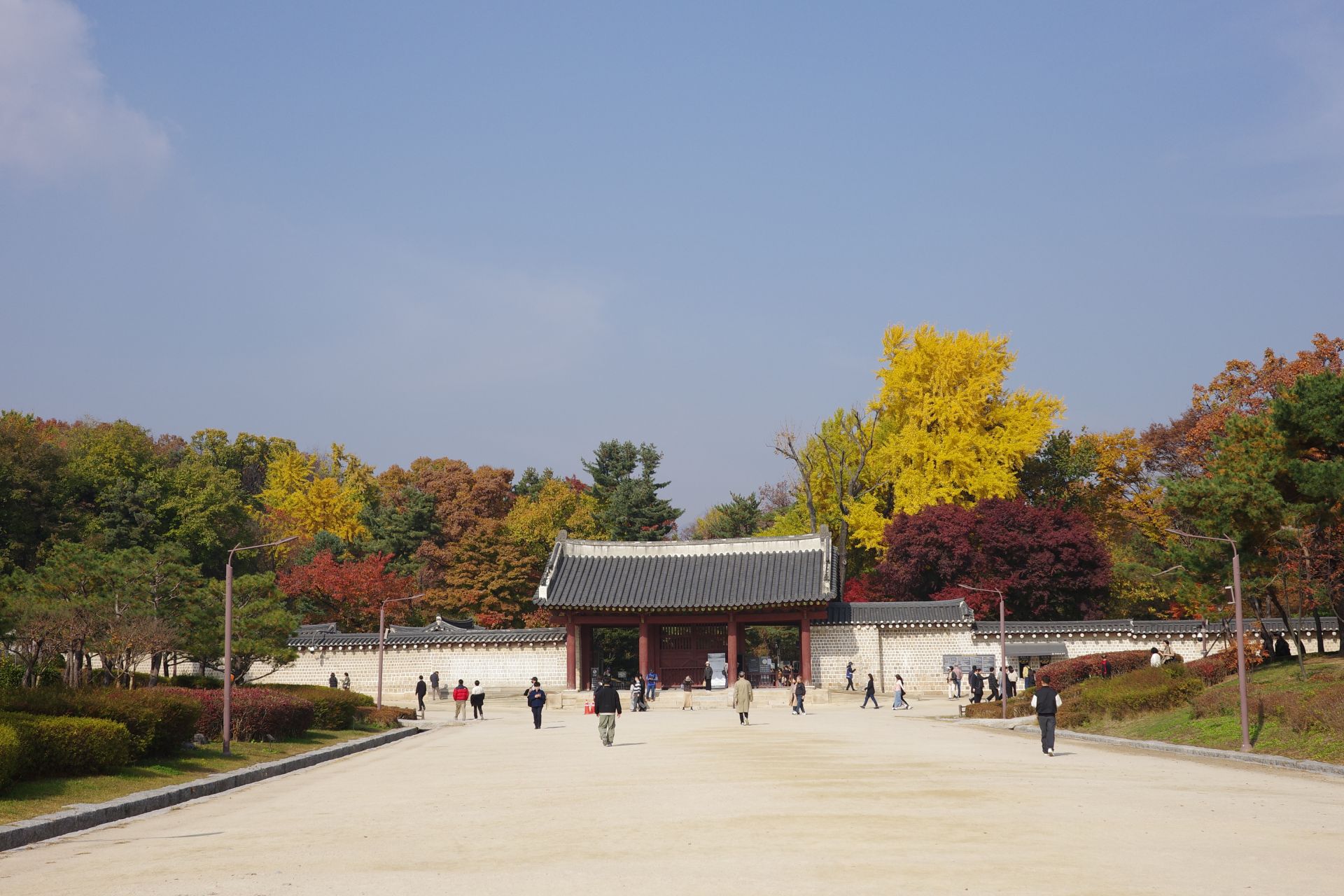 Entrance of Jongmyo, designated as a World Heritage Site.