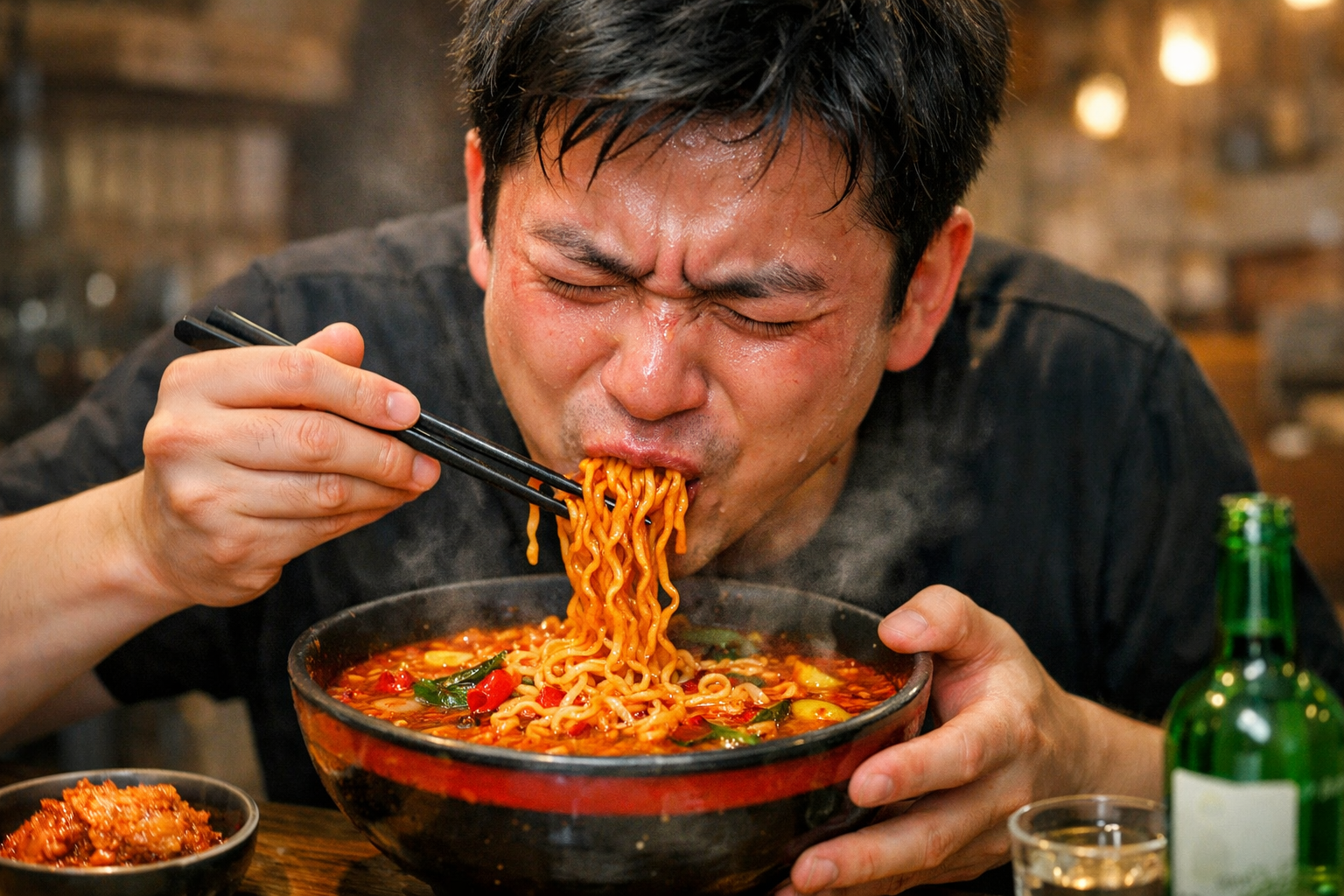 Spicy Ramen Purchases Slightly Decrease Over One Year