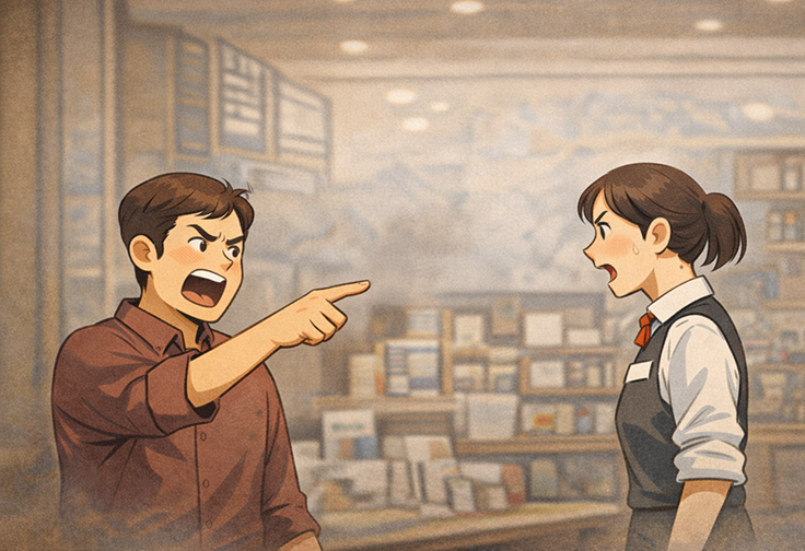 실제로 말투가 기분 나쁘다는 이유로,