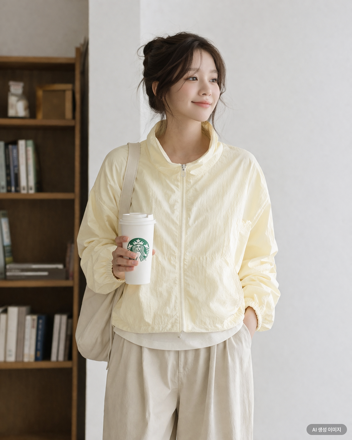 바람막이는 다이소가 지난 2월 선보인 제품으로, 가격은 5000원이다. 스타벅스 커피 한 잔 가격에 불과하다. AI 생성 이미지