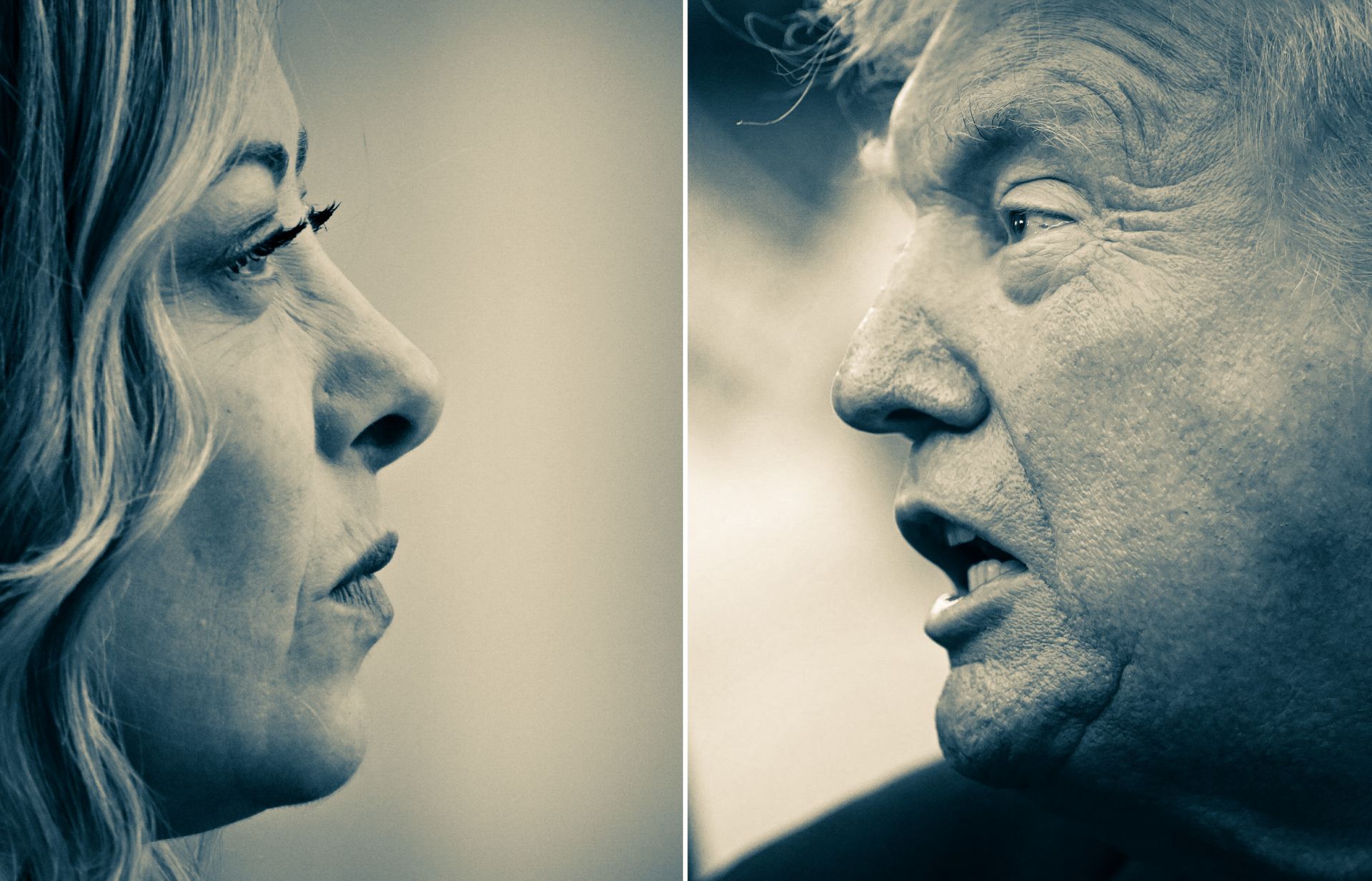 조르자 멜로니 이탈리아 총리(왼쪽)와 도널드 트럼프 미국 대통령. AFP연합뉴스