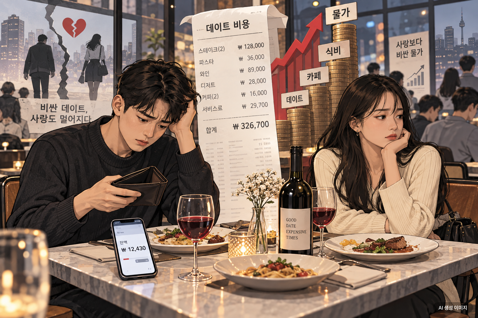 Z세대의 슬픈연애 "데이트 비용 때문에 잠수이별…" 