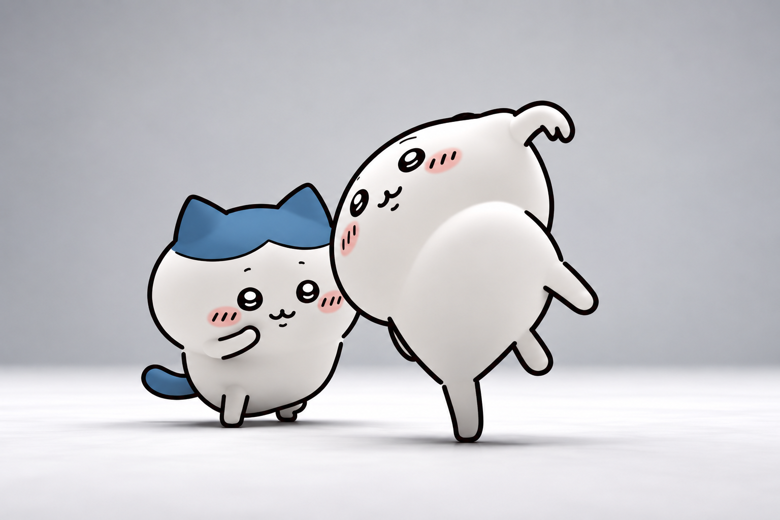 치이카와 합성 영상. SNS 캡처